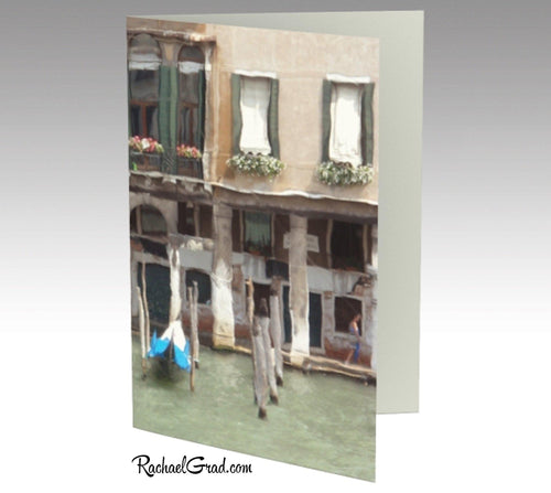 Grand Canal Venice Italy Stationery Note Card Set by Toronto Artist Rachael Grad front