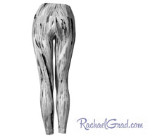 Load image into Gallery viewer, Gray yoga leggings by Toronto Artist Rachael Grad back view