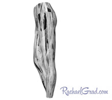 Load image into Gallery viewer, Gray yoga leggings by Toronto Artist Rachael Grad side view