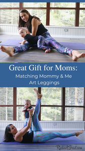 Great Gift for Moms/ Matching mommy & Me Art Leggings by Artist Rachael Grad