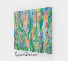 Load image into Gallery viewer, Green Grass Abstract 1 Art Print-Acrylic Print-Canadian Artist Rachael Grad