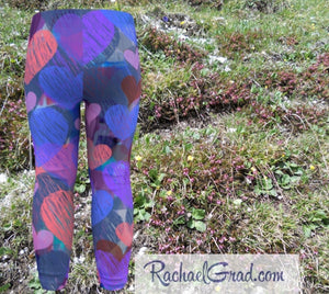 Baby Tights with Hearts by Artist Rachael Grad, Valentines Gifts for Babies 