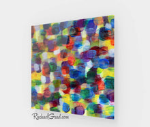 Load image into Gallery viewer, Colorful Wall Art | Square Abstract Art Prints | Yellow Purple Multicolored Abstract Art Wall Decor Colors | Colourful Prints by Artist Rachael Grad