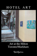 Load image into Gallery viewer, Hotel Art/ Green Grass and Purple Flowers by Artist Rachael Grad