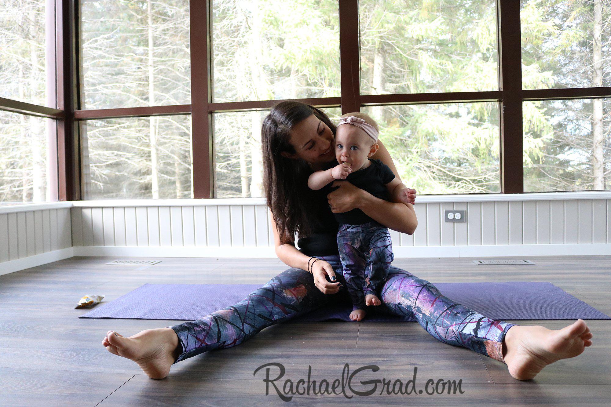 Mommy and Me Matching Leggings Multicolor Art by Artist Rachael Grad