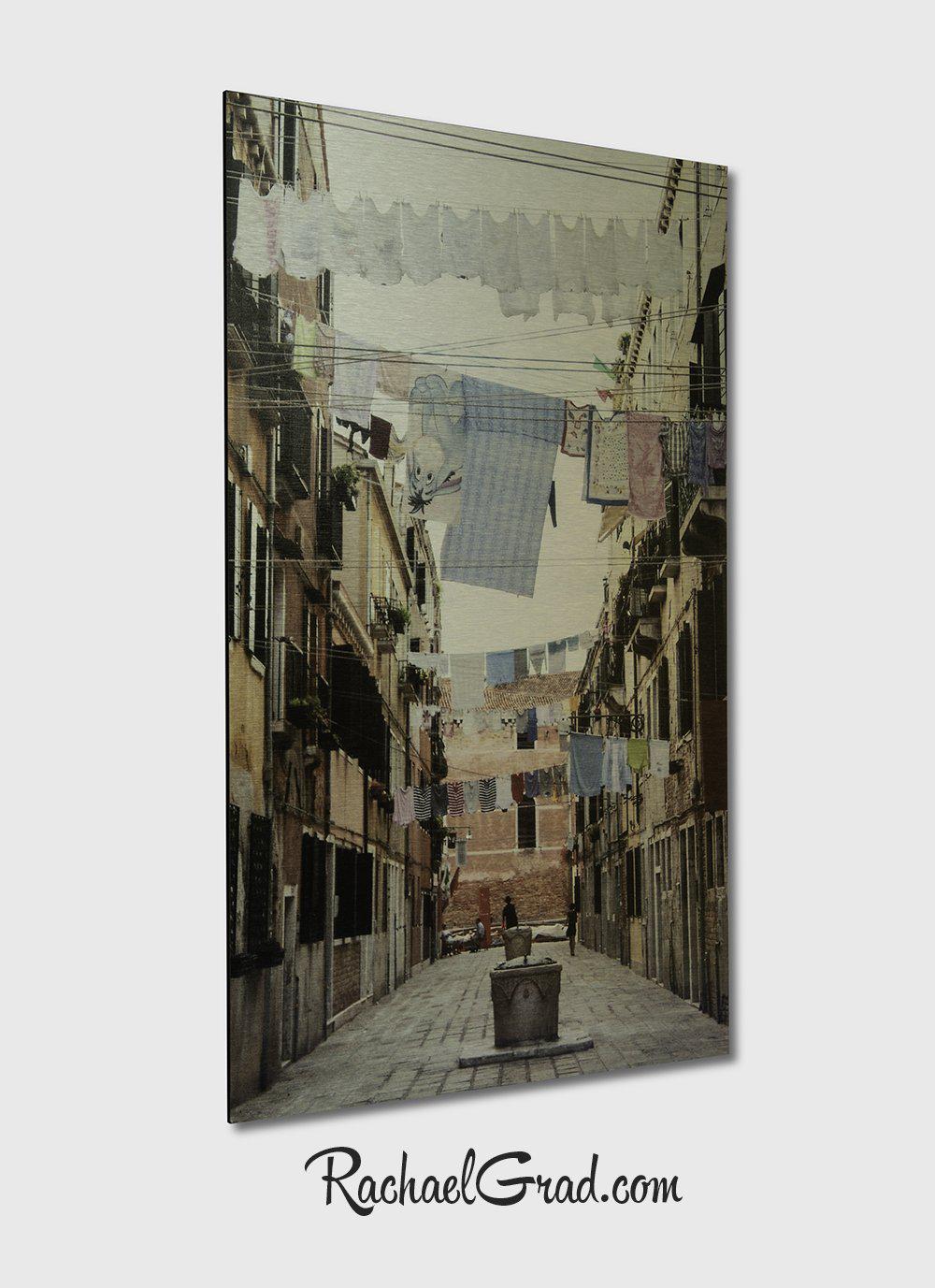 Laundry Lines Arsenale Venice Italy Art Print on Metal by Artist Rachael Grad Artwork