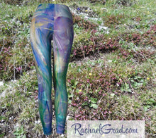 Load image into Gallery viewer, Maia Yoga Leggings by Artist Rachael Grad grass background 