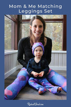 Load image into Gallery viewer, Mom &amp; Me Legging Set with Hearts by Toronto Artist Rachael Grad 