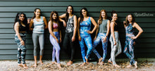 Load image into Gallery viewer, Pilates leggings by Toronto Artist Rachael Grad on group of women