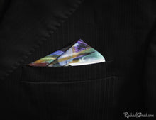 Load image into Gallery viewer, Pocket Squares in Silk &amp; Crepe Fabric by Toronto Artist Rachael Grad