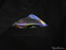 Load image into Gallery viewer, Pocket Squares in Silk &amp; Crepe Fabric by Canadian Artist Rachael Grad