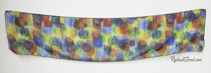 Primary Colors Abstract Art Scarf by Artist Rachael Grad