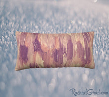 Load image into Gallery viewer, Pillowcase with Pink Purple Neutral Art by Toronto Artist Rachael Grad, front view