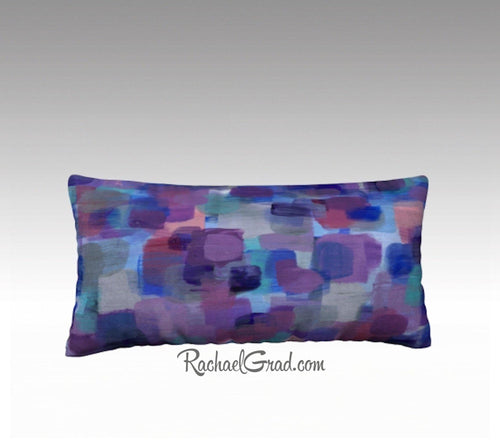 Purple Room Decor Accent, Purple Accent Pillow Art, Violet Throw Pillow Purple Pillowcase by Artist Rachael Grad