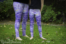 Load image into Gallery viewer, Purple Leggings Mom and Me Matching Pants by Artist Rachael Grad