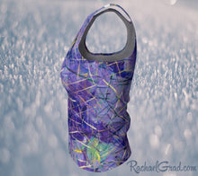 Load image into Gallery viewer, Purple Tank Top in Regular Fitted Style by Toronto Artist Rachael Grad side view