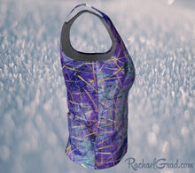 Load image into Gallery viewer, Fitted Tank Top - Purple, Regular-Fitted Tank Top (Regular)-Canadian Artist Rachael Grad