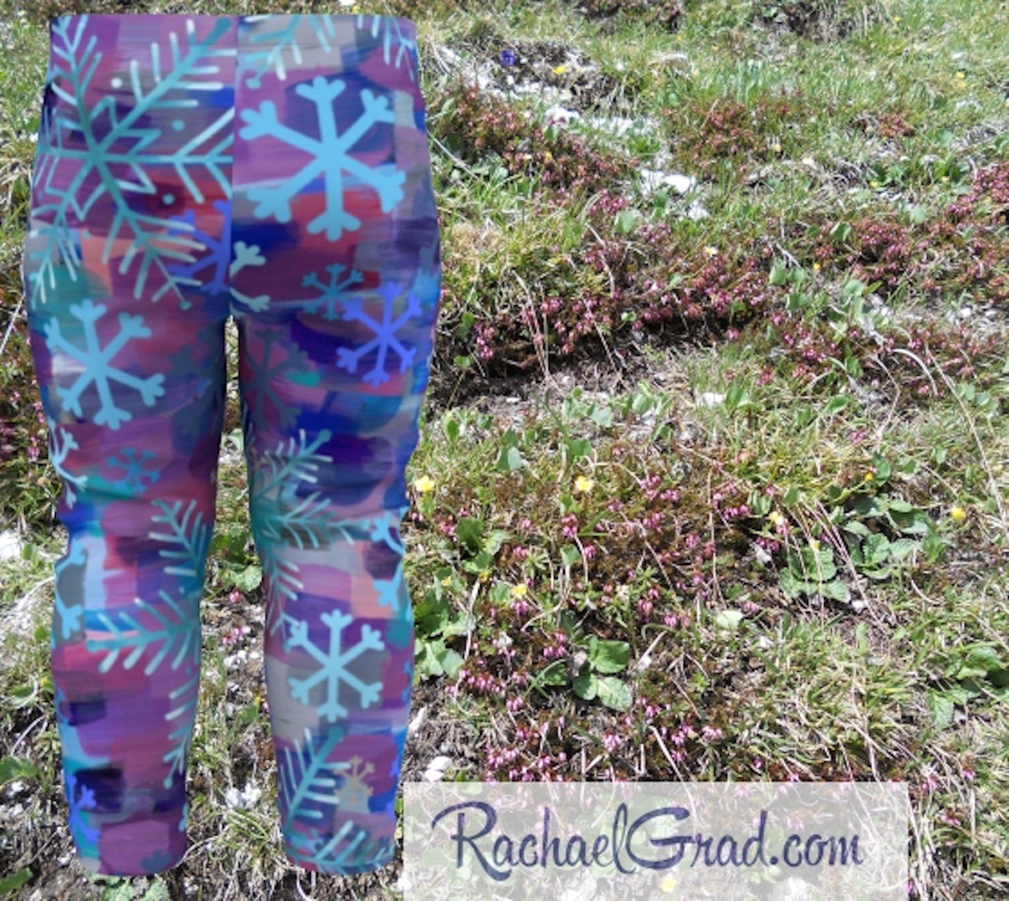 Mommy and Me Matching Leggings Snowflake Art Tights Pants Rachael Grad