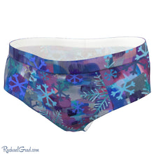 Load image into Gallery viewer, Snowflakes Women&#39;s Briefs by Toronto Artist Rachael Grad front view