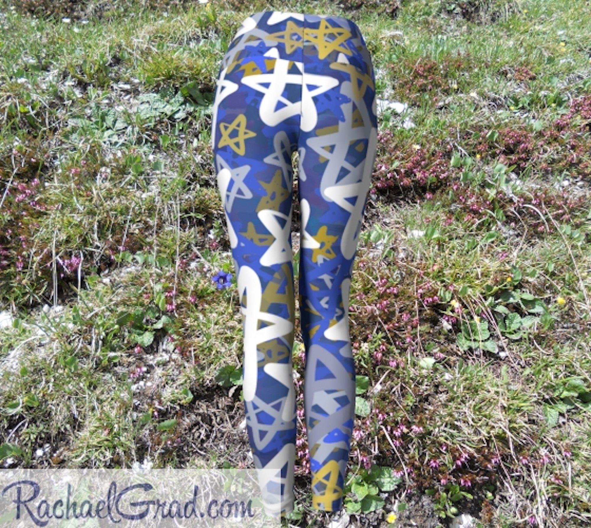 Mommy and Me Matching Leggings, Stars Art Tights Pants by Rachael Grad