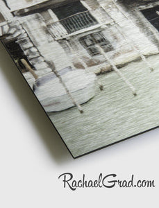 Texture Detail of Limited Edition Art Prints on Metal Italy Series by Artist Rachael Grad