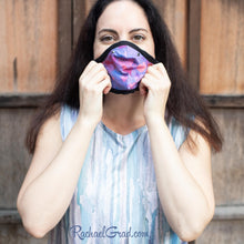 Load image into Gallery viewer, heart face mask by Canadian artist Rachael Grad