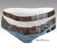 Load image into Gallery viewer, Women&#39;s Briefs Venice Giudecca Island and Vaporetto Boat by Artist Rachael Grad Front view