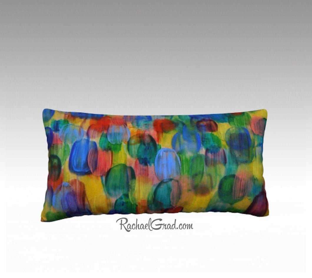 Baby Nursery Accent Pillow | Multicolor Throw Pillow Family by Artist Rachael Grad