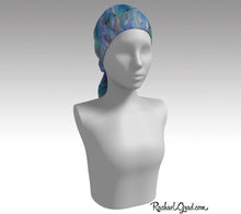 Load image into Gallery viewer, Blue and Purple Scarves for Women by Toronto Artist Rachael Grad