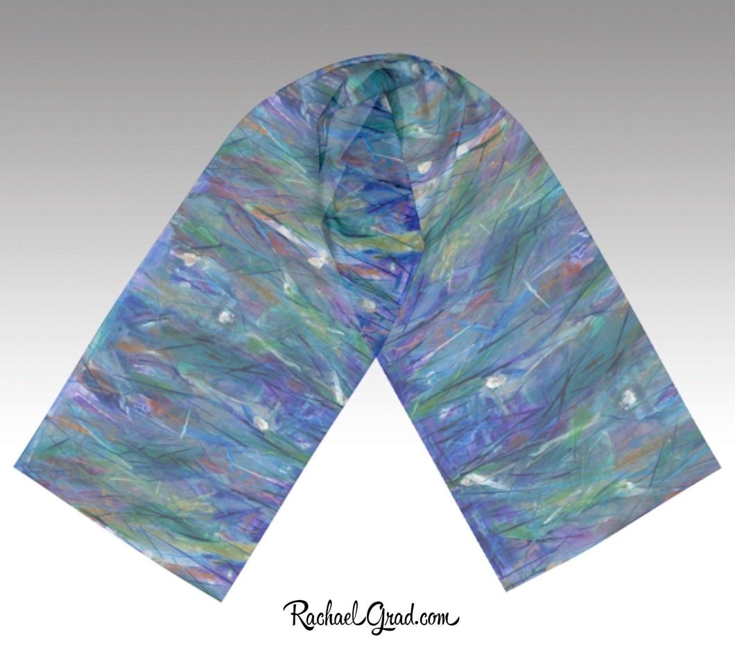 Purple and Blue Scarves for Women by Toronto Artist Rachael Grad