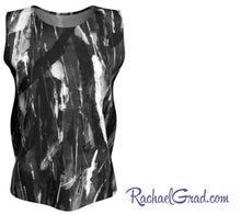Load image into Gallery viewer, black and white tank top by Toronto Artist Rachael Grad front 