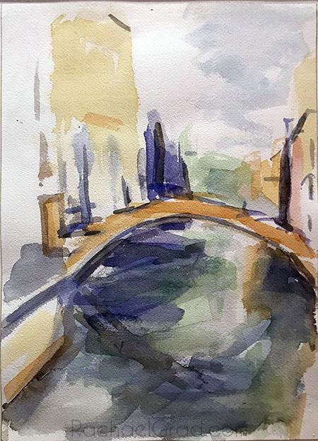 Bridge and Water, Venice, Italy-Portfolio-Canadian Artist Rachael Grad