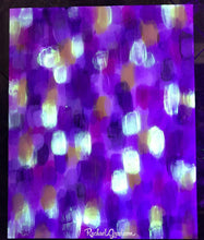 Load image into Gallery viewer, Glow in the Dark Painting 1 Dot Series by Toronto Artist Rachael Grad night