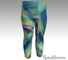 Load image into Gallery viewer, green baby leggings by toronto artist Rachael Grad chloe style tights