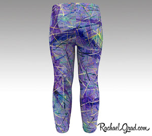 Purple Leggings, New Baby Girl Gifts, Toddler Clothes Baby Shower by Artist Rachael Grad