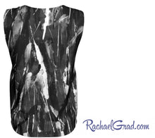 Load image into Gallery viewer, loose tank top with black and white art by Canadian artist Rachael Grad