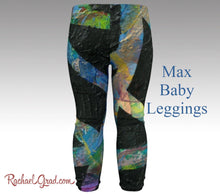 Load image into Gallery viewer, Newborn Boy Coming Home Outfit Max Baby leggings by Artist Rachael Grad