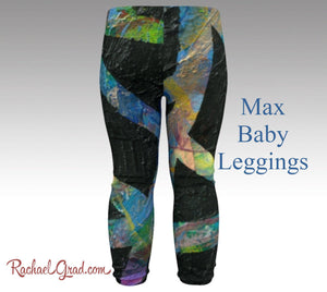 Newborn Boy Coming Home Outfit Max Baby leggings by Artist Rachael Grad