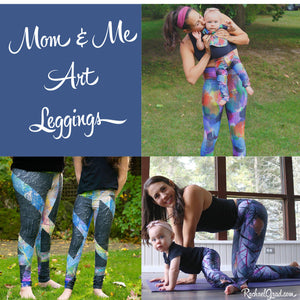Mom & Me Art Leggings Matching by Artist Rachael Grad