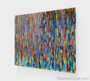 Fluid Art Print Bright Colours 1 24 x 20-Acrylic Print-rachaelgrad artsy abstract colorful artwork multicolor wall art