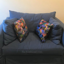 Load image into Gallery viewer, Pillowcase - Blue Purple Abstract-Pillows-Canadian Artist Rachael Grad