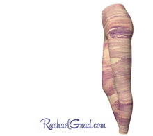 Load image into Gallery viewer, pink leggings by Toronto Artist Rachael Grad side view