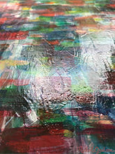 Load image into Gallery viewer, closeup of red blue abstract landscape by Artist Rachael Grad