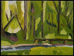 Rock Creek Park, Oil on Canvas Painting, 2005 Rachael Grad Art Artist