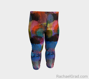 Dot Series Leggings 1 Abstract Brushstrokes Babies-Baby Leggings-rachaelgrad-rachaelgrad artsy gifts colorful artwork multicolor