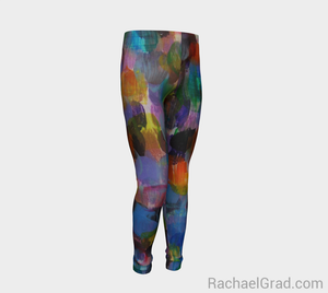 Dot Series Leggings 1 Abstract Kids-Youth Leggings-rachaelgrad-rachaelgrad artsy gifts colorful artwork multicolor