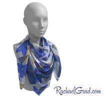 Load image into Gallery viewer, Silk Art Scarf - Square, Stars Art-Square Scarf-Canadian Artist Rachael Grad
