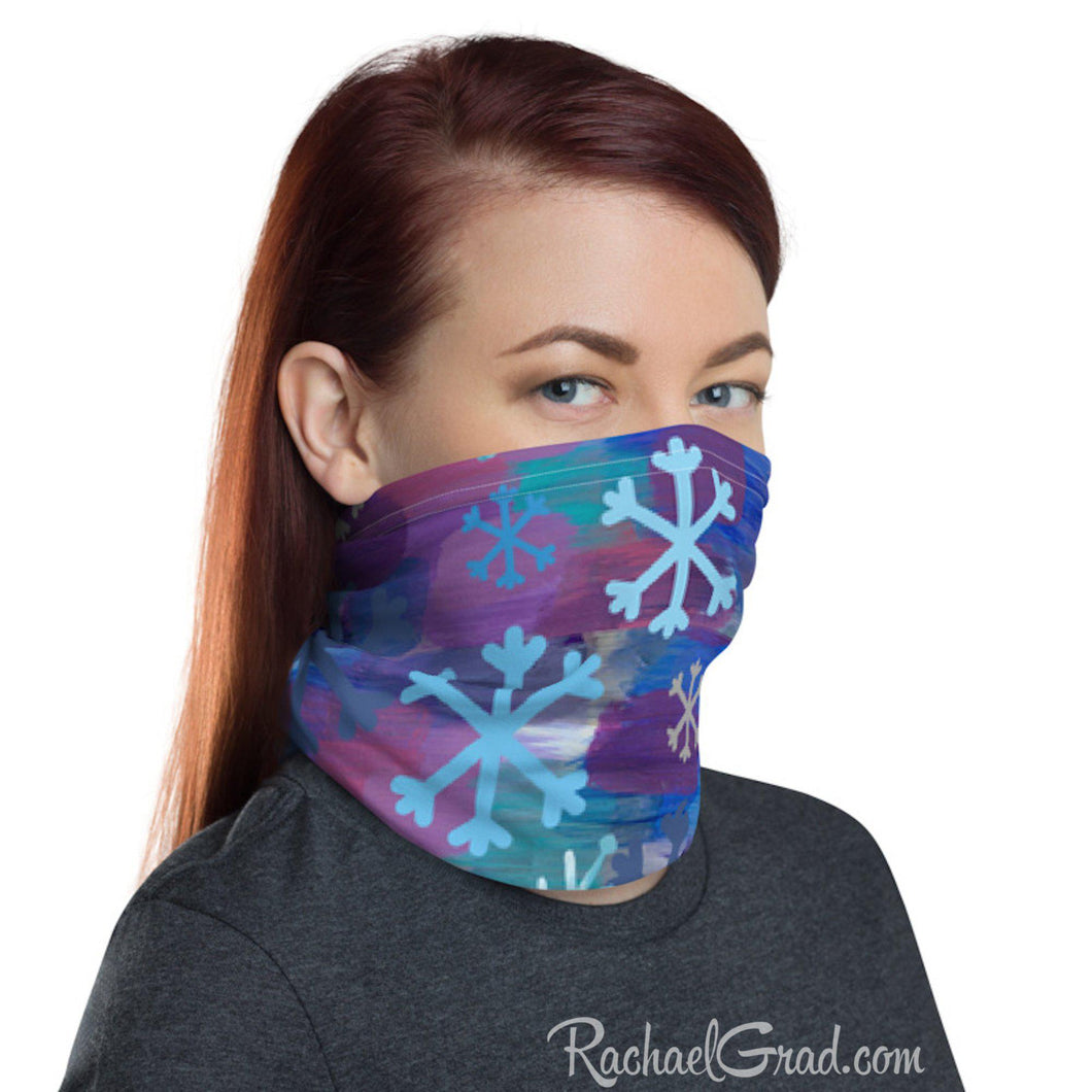 Face Mask - Snowflakes, Full Coverage-Canadian Artist Rachael Grad