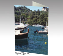 Load image into Gallery viewer, Stationery Card Set - Dog Swimming, Rapallo, Italy-Stationery Card-Canadian Artist Rachael Grad