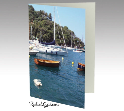 Stationery Card Set - Dog Swimming, Rapallo, Italy-Stationery Card-Canadian Artist Rachael Grad